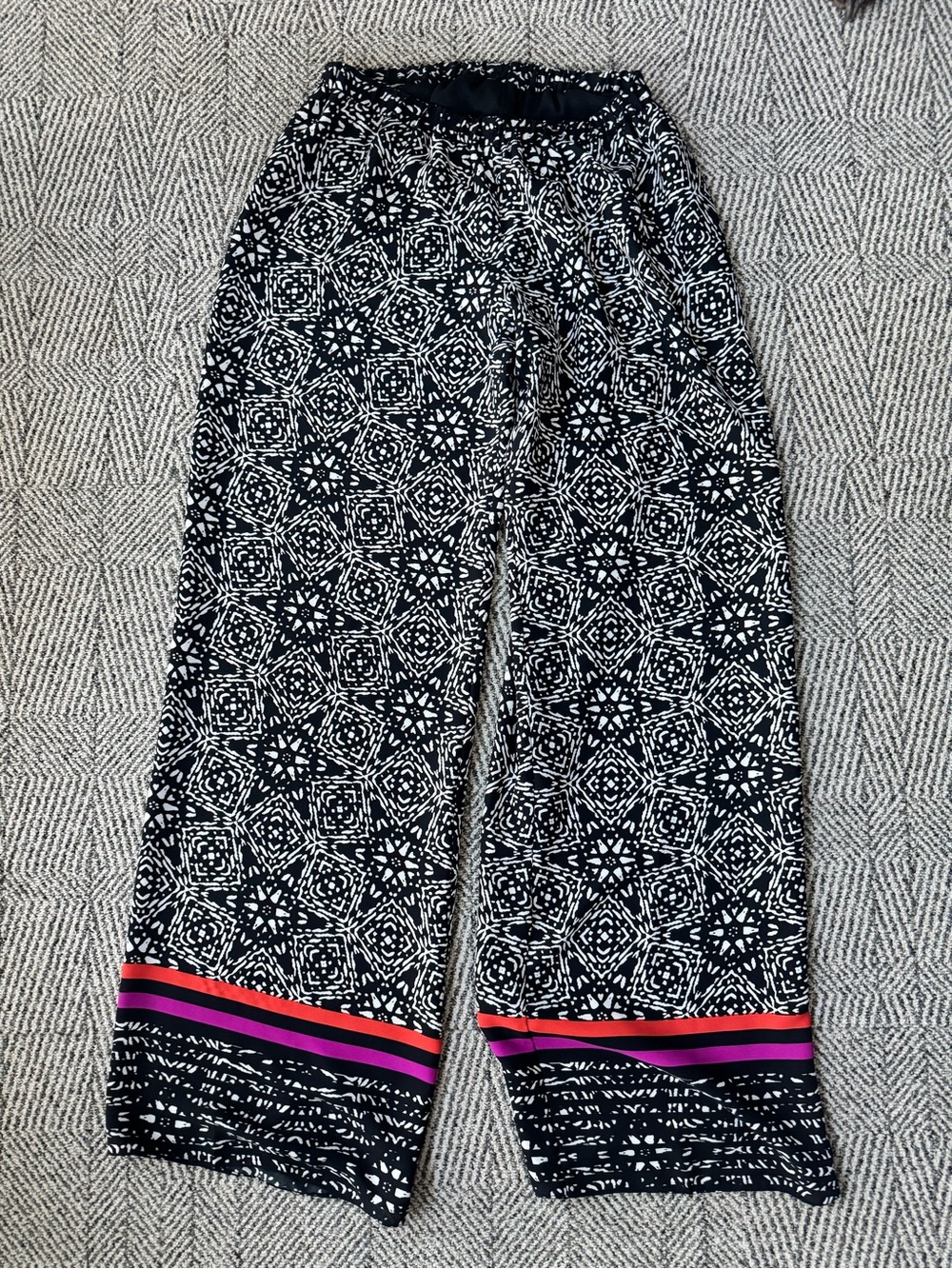 Atina Cristina Wide-Leg Printed Pants Size XS